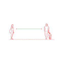 Humans Standing Spacing Public Space Outline Svg Vector, Free Vectors File